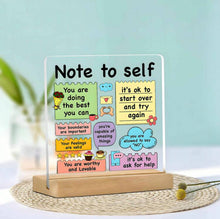 Load image into Gallery viewer, Self-love reminder desk card - (S314)