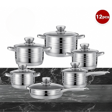 Load image into Gallery viewer, stainless steel cookware set - (S250)