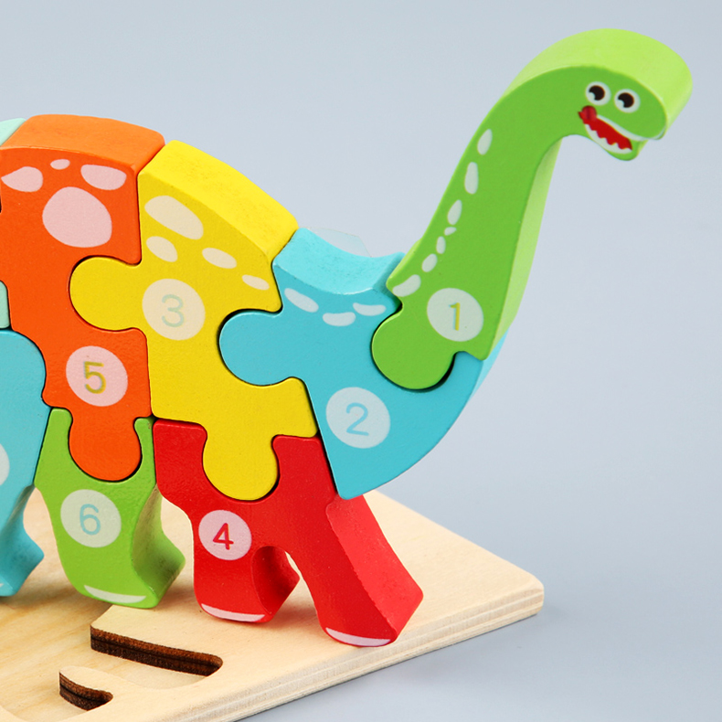 3D animal Wooden Puzzle Board - (MJ8) – Miraya
