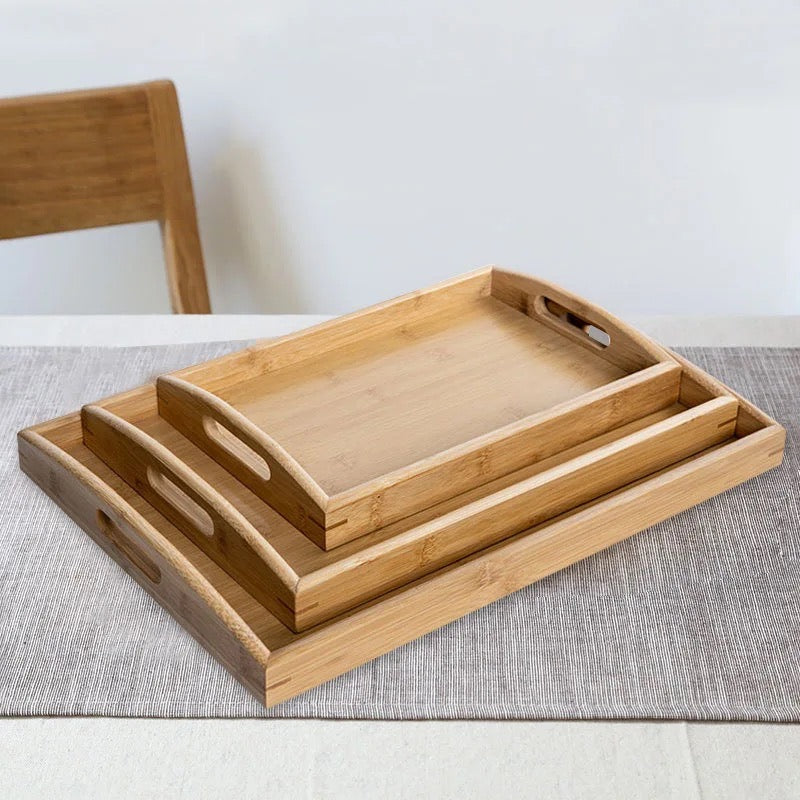 Bamboo Tray Set - (S19)