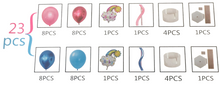 Load image into Gallery viewer, It’s boy/girl balloons with stand - (RA48)
