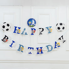 Load image into Gallery viewer, Football Happy Birthday Glitter Banner  - (RA23)
