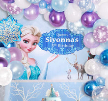 Load image into Gallery viewer, Princess Elsa Frozen Snowflake Theme Party - (RA26)
