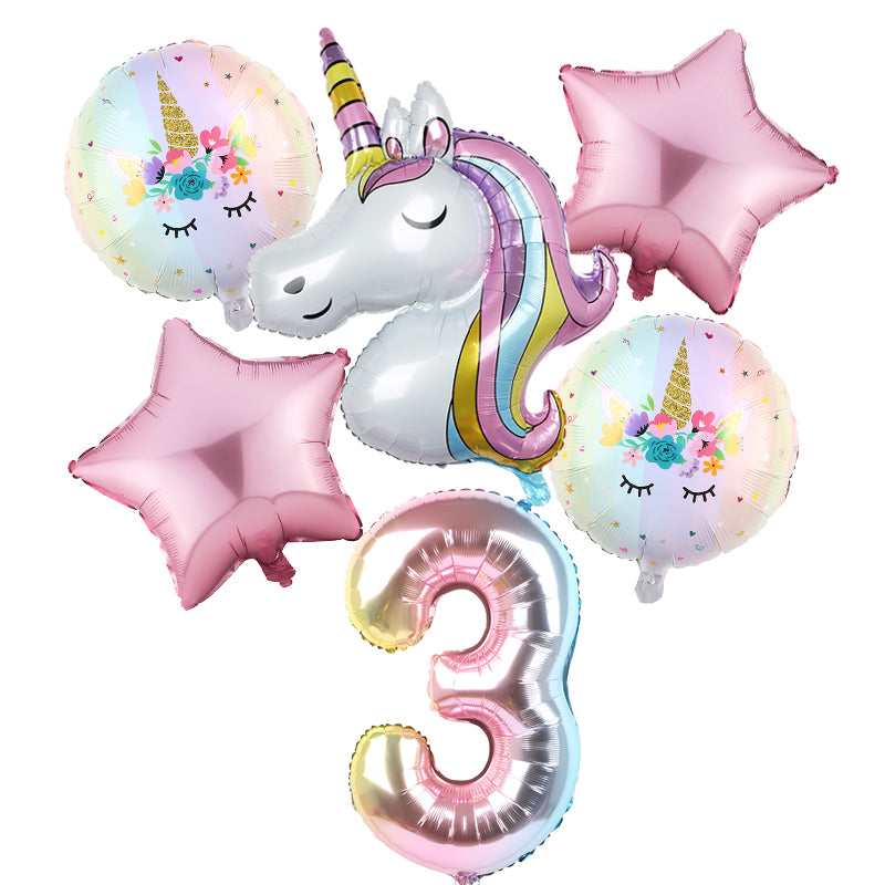 Unicorn Set Party Balloon 32 inch - (RA12)