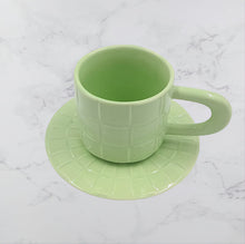 Load image into Gallery viewer, Modern Mug Porcelain with Saucers Set (HA72)
